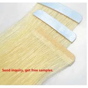 Free sample remy invisible tape in hair extensions
