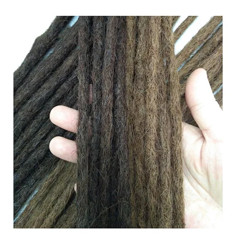 [Straight hair dreads] Wholesale 18inch best quality handmade real permanent human rasta hair braiding crochet dreads extensions