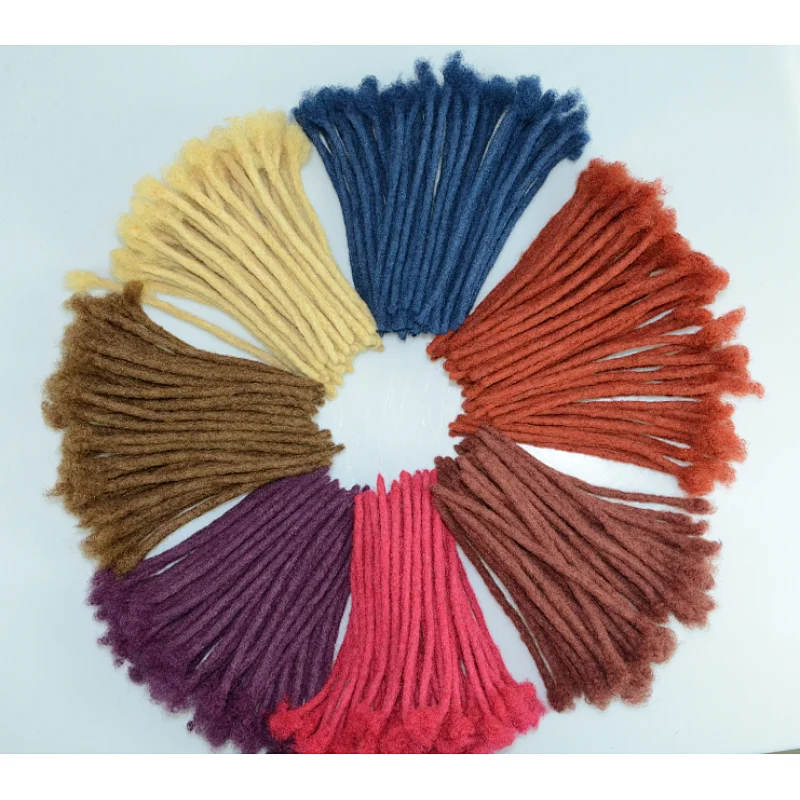 [HoHo DREADS] Wholesale 100% top handmade dyeable soft natural human hair crochet dreadlocks extensions