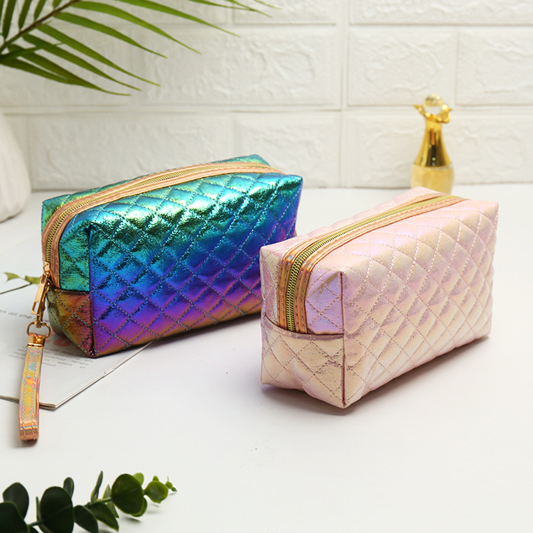 Glitter makeup bag wholesale hot sale