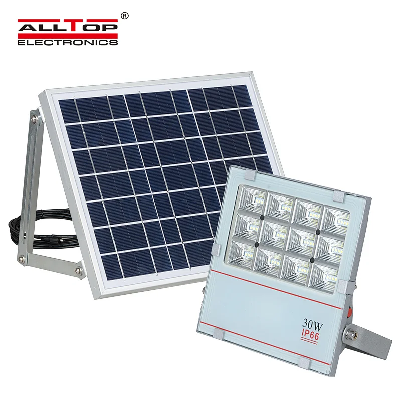 ALLTOP High lumen IP65 waterproof outdoor 30w solar led flood light price