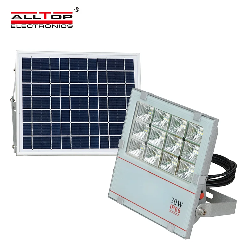 ALLTOP High lumen IP65 waterproof outdoor 30w solar led flood light price