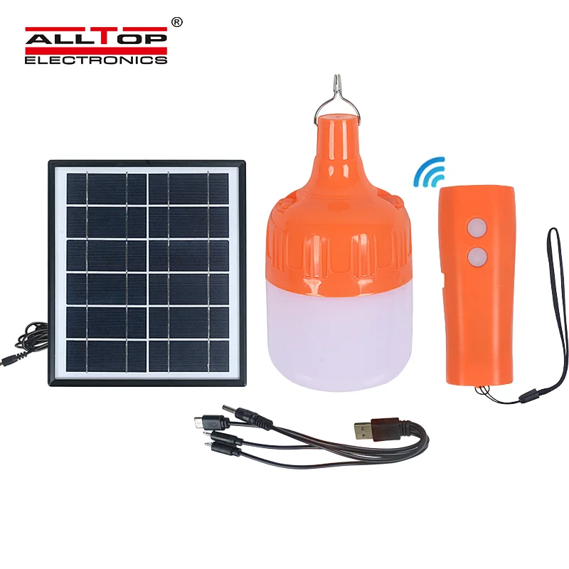 ALLTOP hot sale manufacturers direct wireless led rechargeable bulbs camping solar emergency light