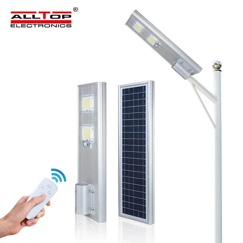 ALLTOP High quality IP65 waterproof motion sensor 60w 120w 180w all in one solar street light prices