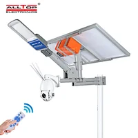 ALLTOP Rotation 90 Degree Monitoring No Dead Angle Wireless Remote Wifi 4G Solar Camera With Monitor Street Light