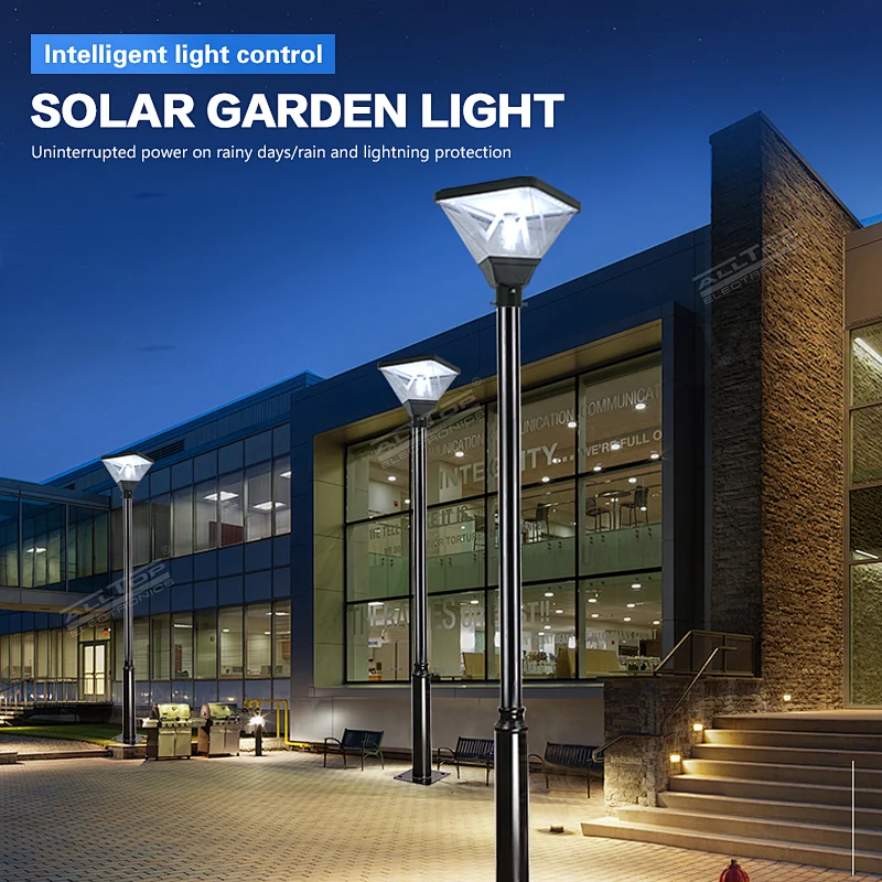 ALLTOP Low price park lighting aluminum IP65 outdoor waterproof 20watt solar led garden light