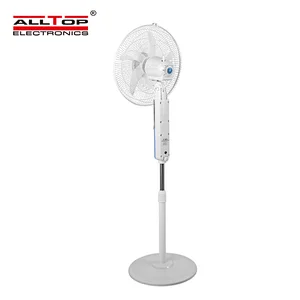 ALLTOP Hot selling air circulation mute remote control 16 inch solar floor fan