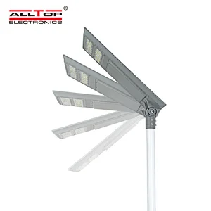 ALLTOP high quality ip65 waterproof heatproof smd 40w 60w100w integrated all in one solar led street lamp