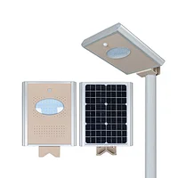 ALLTOP High lumen IP65 outdoor hoop installation integrated  8 15 25 watt solar led streetlight price