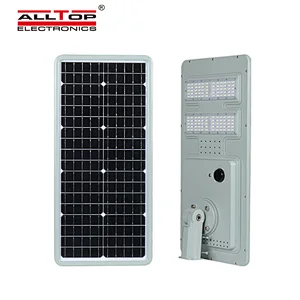 ALLTOP High quality outdoor lighting microwave induction ip65 smd 40w 60w 120w 180w integrated all in one led solar street light
