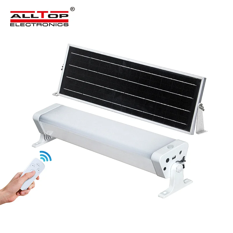 ALLTOP Hot Sale Aluminum IP65 Outdoor 10w 20w 30w Solar LED Tri-proof Tube Light