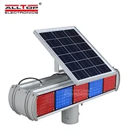 ALLTOP Customized Security And Protection Roadway Safety Solar Powered Warning Signal Solar LED Traffic Light