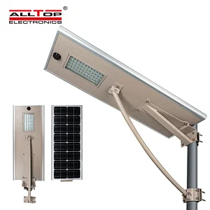 ALLTOP High quality bridgelux waterproof ip65 60w 80w integrated all in one solar led street light