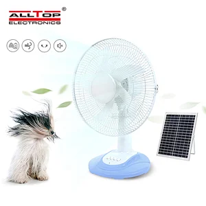 ALLTOP solar charged and rechargeable USB standing fan SOLAR energy for household