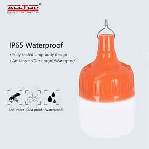 ALLTOP manufacturers direct new design portable long lighting led rechargeable bulbs camping solar emergency light
