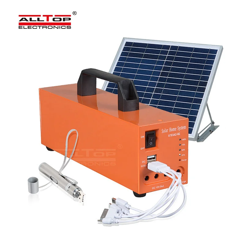 ALLTOP High efficiency portable 20w 30w solar energy powered home system