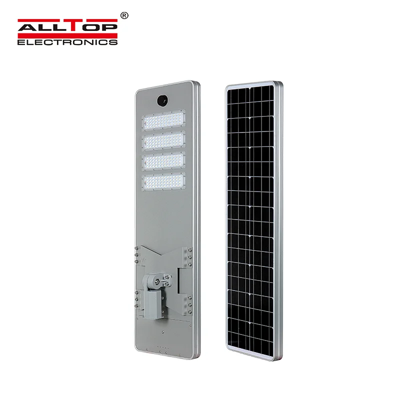 ALLTOP High brightness aluminium ip65 waterproof outdoor 50w 100w 150w 200w 250w all in one solar streetlight