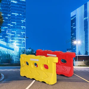 ALLTOP Factory hot sale red and yellow road safety warning plastic traffic barrier price