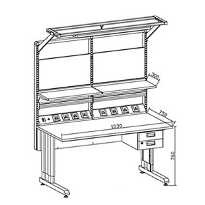 Anti-static Adjustable Standard Workstations