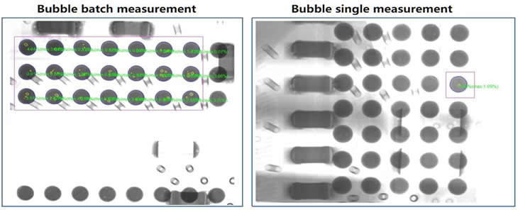 Bubble batch measurement