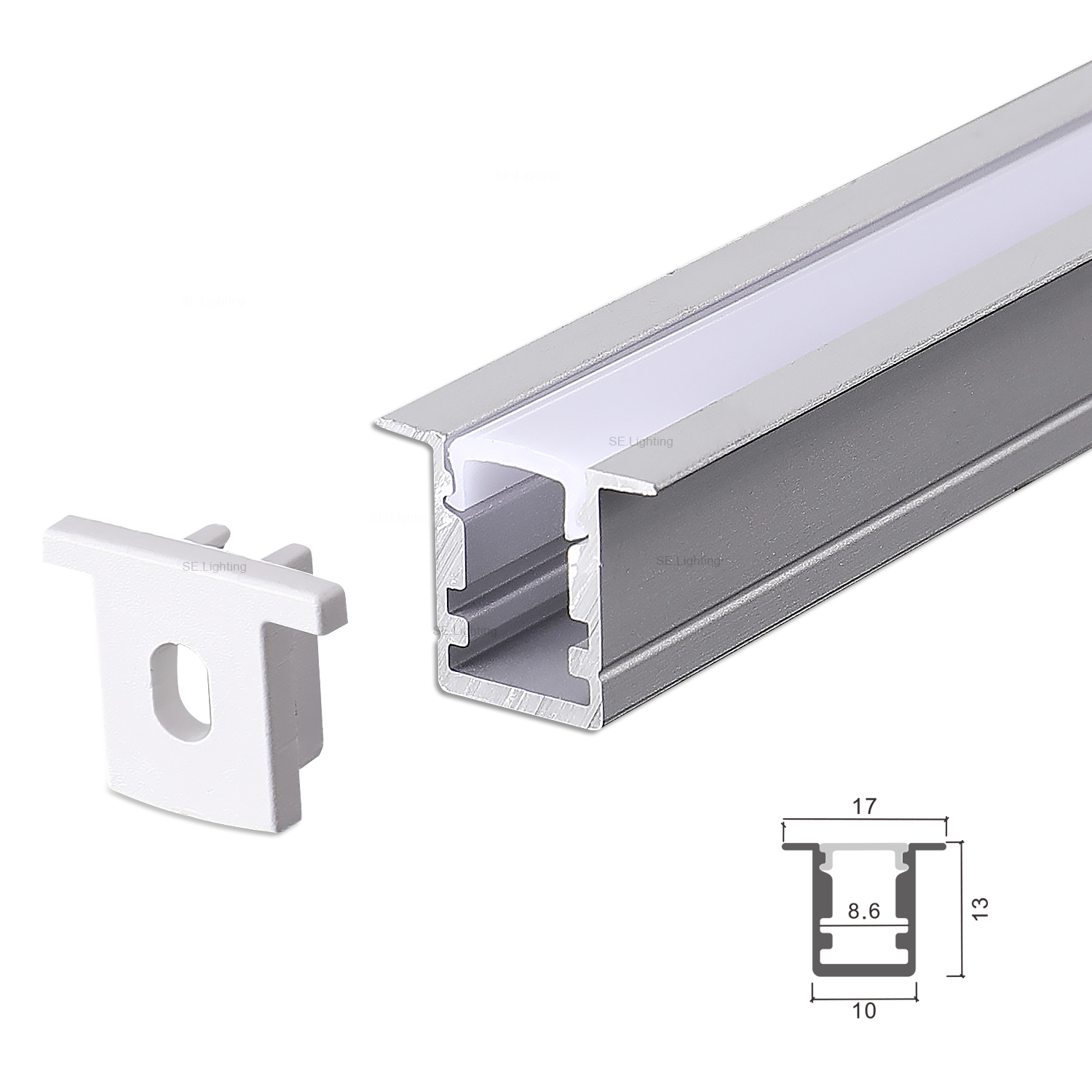 Slim Low Profile LED Aluminum Profile O for slim linear LED strip lighting