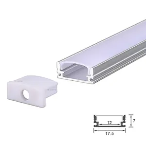 LED Aluminum Extrusion Profiles 18x07mm
