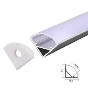 Corner LED Channel Diffuser Lighting 16x16mm Manufacturer