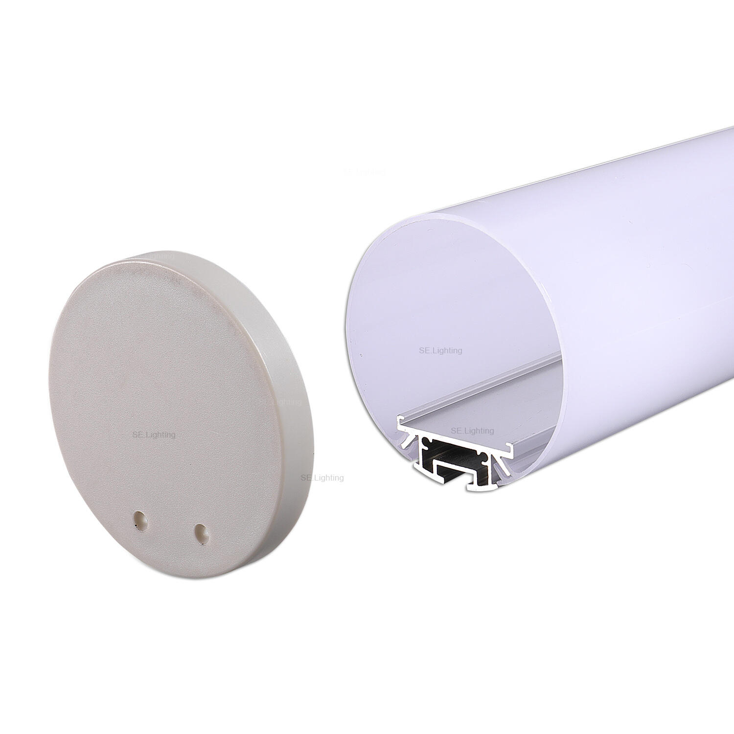 Round LED Channel lights Aluminum Profile D60mm
