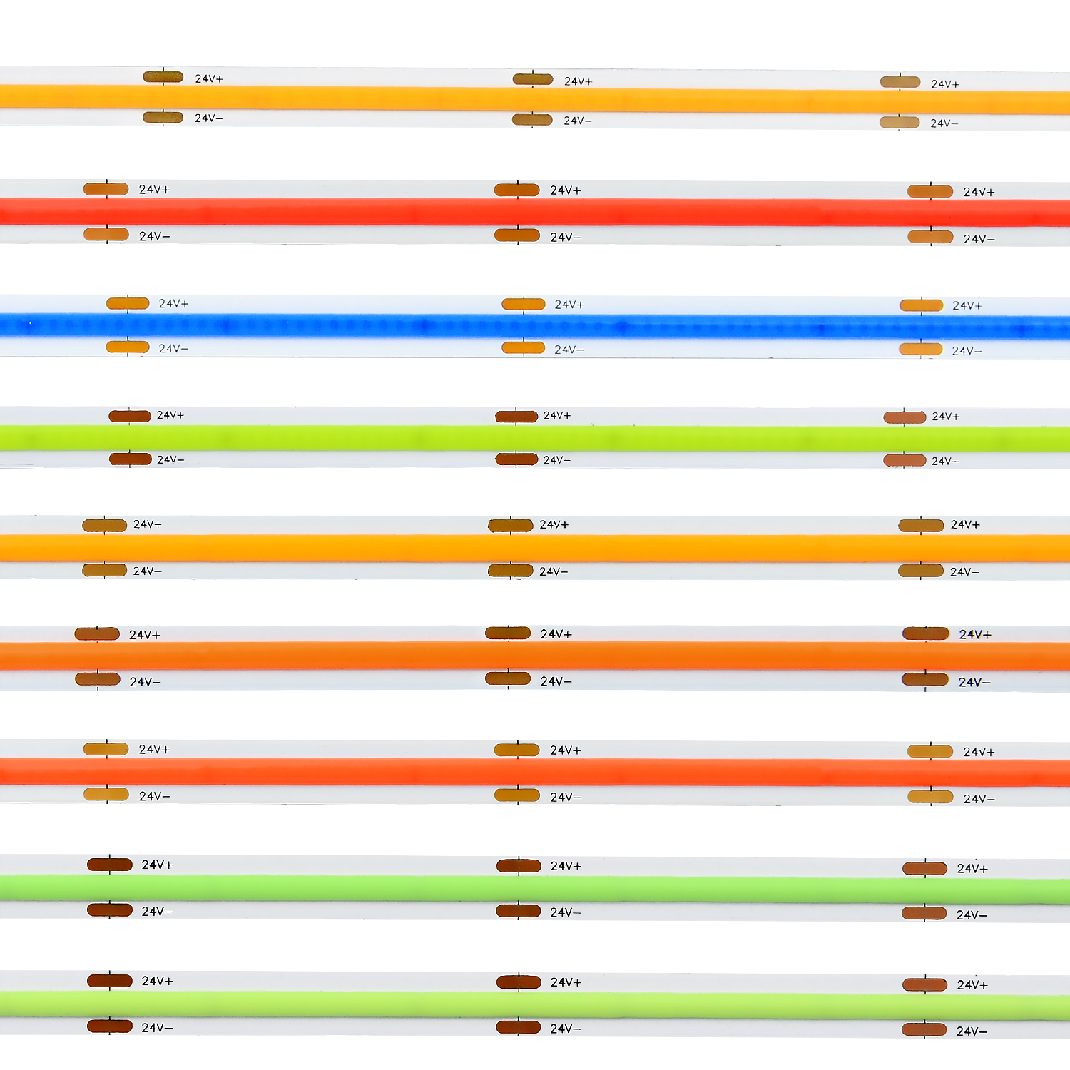 LED COB Strip Lights 480LEDs 6mm 5W White Color