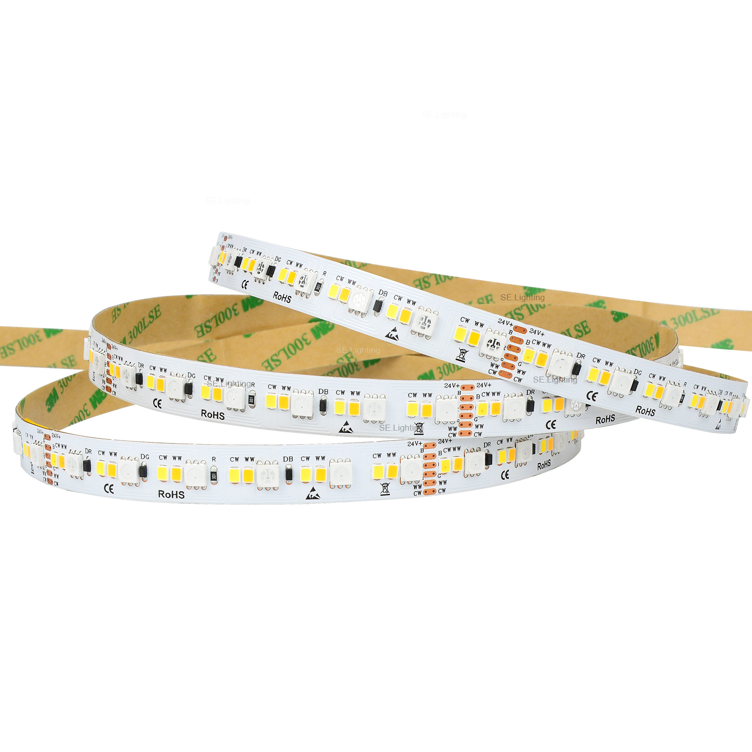 Max 40mt 5050 RGB CCT 60LEDs Constant Current 24V LED Strip