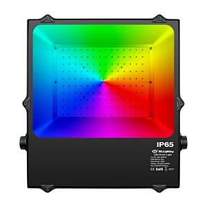 RGB LED Flood Light 100W 150W 200W RF Remote and DMX Wireless Control