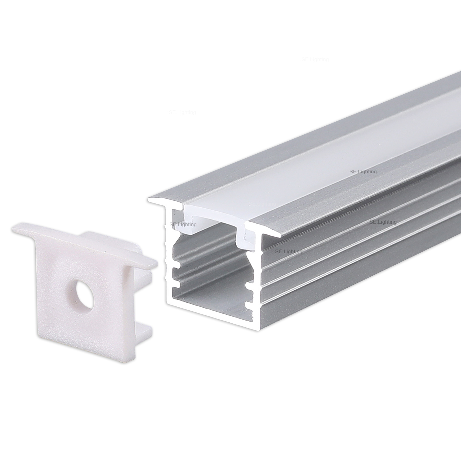 Recessed LED Aluminum Channel and Diffuser 13x12mm