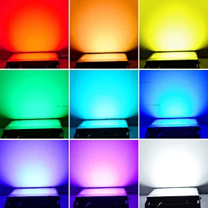 RGB LED Flood Light 100W 150W 200W RF Remote and DMX Wireless Control