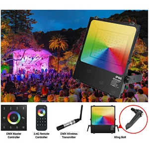 RGBW LED Stage Lighting & LED Flood Light DMX512 Control
