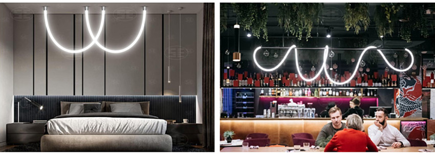 360 Degree Round LED Neon Flex Strip Light Application
