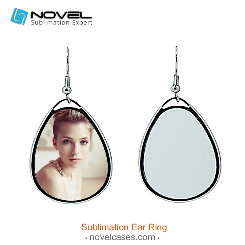 Teardrop Shape DIY Sublimation Earrings for Women's Gift, Promotion gift