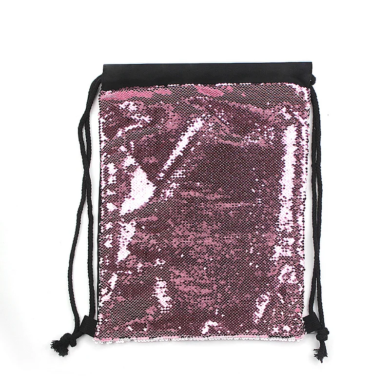 New Popular Bling Sublimation Blank Magic Sequin Drawstring Backpack Bag