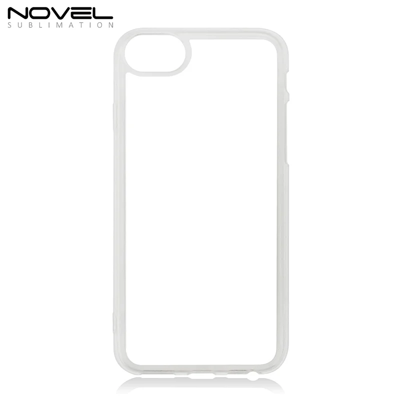 Wireless Charging Sublimation Soft TPU Phone Case For iPhone 7 With Plastic Insert