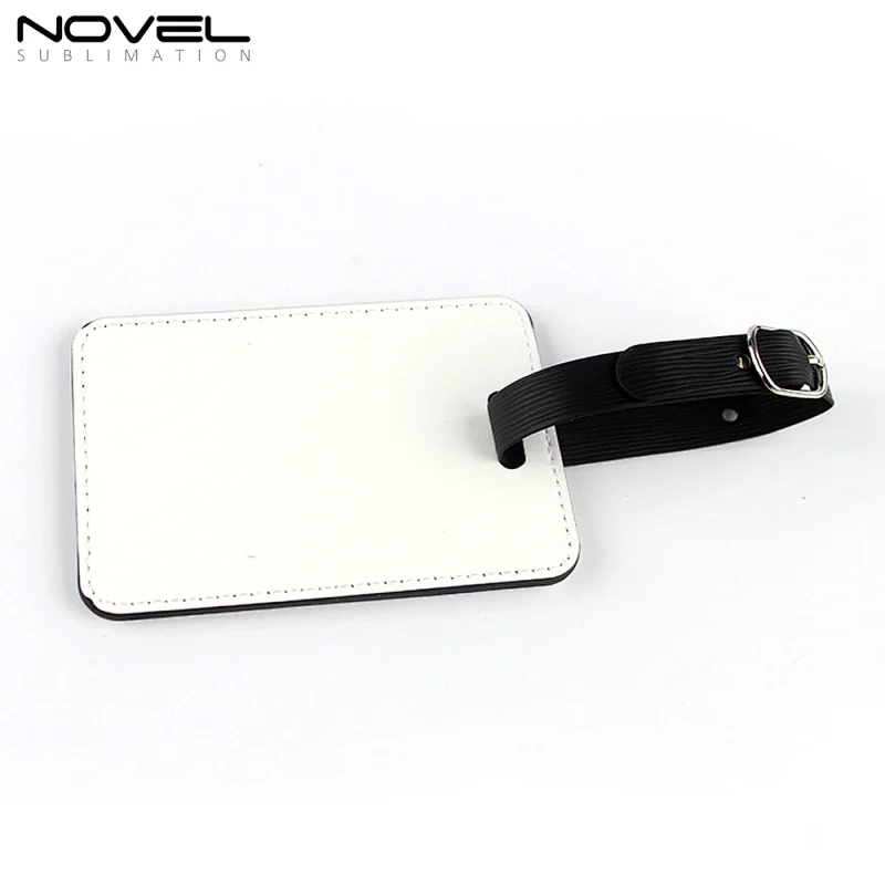Popular Custom Sublimation Blank PU Leather Luggage Tag