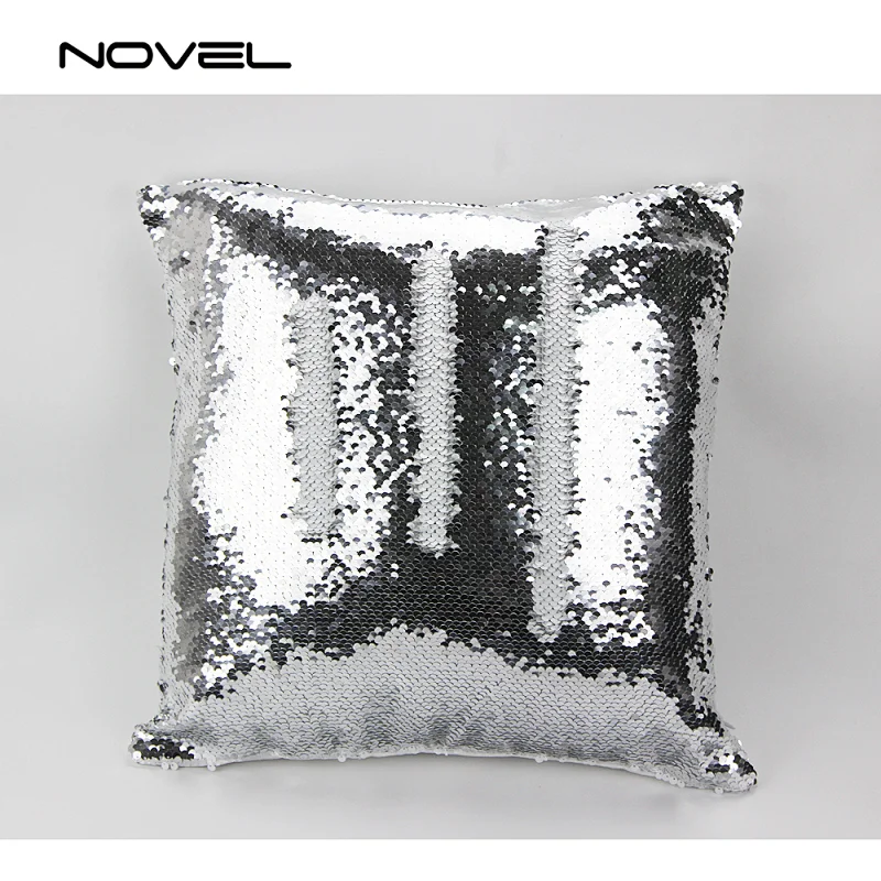 sublimation blank decoration reversible sequin pillow
