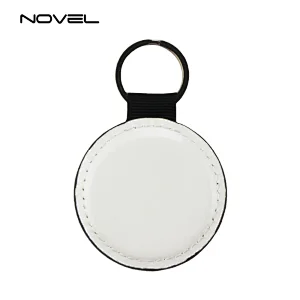 Good Quality Blank Leather Keychain PU Key Tag