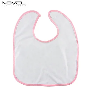 DIY Blank Sublimation Polyester Cotton Baby Bibs