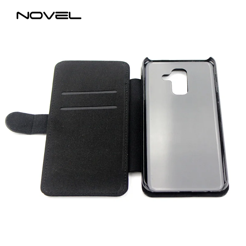 2D Flip Wallet Leather Sublimation Phone Case For Galaxy A6 Plus 2018