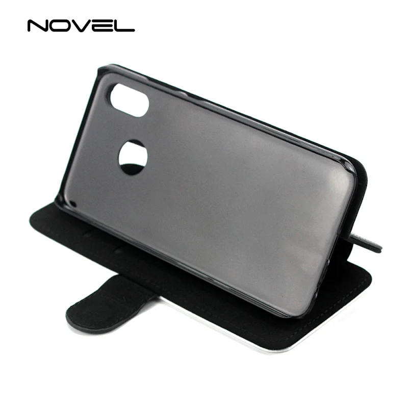 DIY Sublimation Blank PU Flip Phone Wallet For Huawei P20 Lite