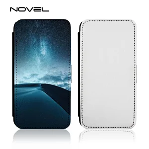 Blank PU Flip Phone Wallet Case With Adjustable Stand For Huawei P Smart/ Enjoy 7s