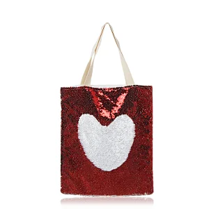 Popular Bling Hanger Bag Sublimation Blank Magic Sequin Shoulder Bag