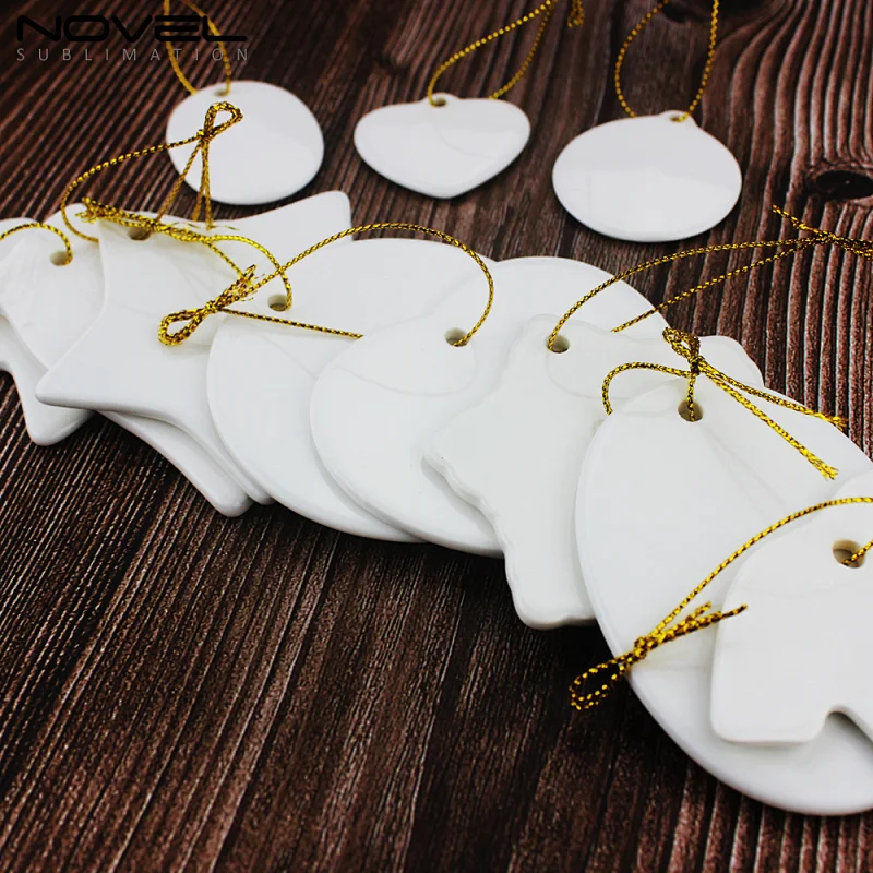 Sublimation Ceramic Christmas Pendant Ornament
