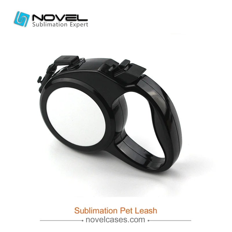 3m Retractable Sublimation Pet Leash Black Dog Leash