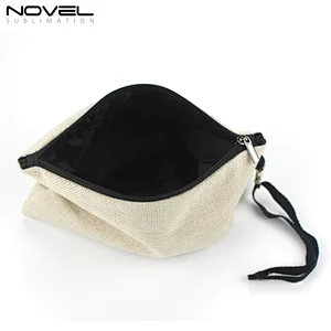 New Sublimation Blank Linen Cotton Cosmetic Bag