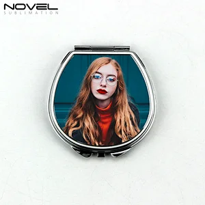 New Arrival Sublimation Blank Makeup Metal folded Mirror